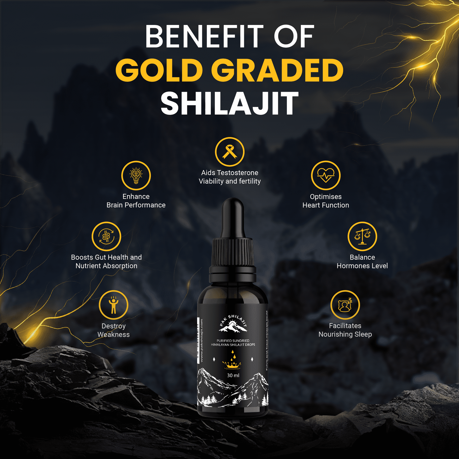 Himalayan Shilajit Liquid Drop 30ML - Image 2